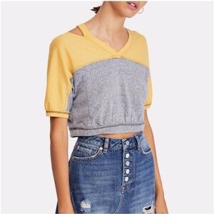 We The Free Field Goal Colorblocked Cutout Top